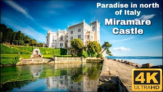 Castello di Miramare  Miramare Castle  Trieste Italy 4k UHD [upl. by Alesram]