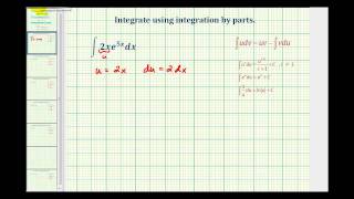 Ex 1 Integration by Parts mxenx [upl. by Yerok330]