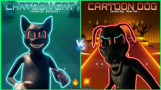 Cartoon Cat Bad Karma Vs Cartoon Dog Never Run Song Tiles Hop quotEndless Modequot Linux Fun [upl. by Silloc844]