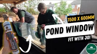 Pond Window Installation with Jo from our office [upl. by Tiertza]