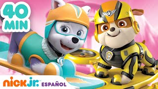 PAW Patrol Patrulla de cachorros  40 MIN de INCREÍBLES rescates de la Patrulla canina  Nick Jr [upl. by Eahsed611]