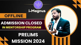 MPPSC PRELIMS MISSION 2024  Admission closed  in Mentorhip Program [upl. by Mac]