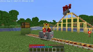 Slow Powered Rails  Minecraft Tutorial [upl. by Llenoil328]