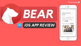 Bear Notetaking an iOS App Review 🐻 [upl. by Kotz593]