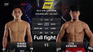 Lito Adiwang vs Hiroba Minowa  One Championship Full fight  Kev TV [upl. by Nerret]