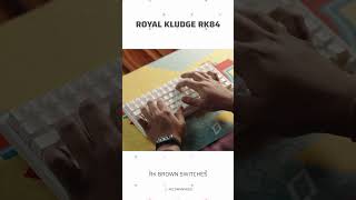 ROYAL KLUDGE RK84 v2 SOUND TEST  BROWN SWITCH [upl. by Seem424]