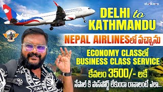 Delhi to Kathmandu Journey In Nepal Airlines Airbus 330 Luxurious Flight In BudgetNepal Airlines [upl. by Lindi]