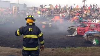 Blairstown ia Demo Derby Sept 3 2016 [upl. by Nivlam]