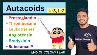 Prostaglandin  Thromboxanes  Leucotrienes  Angiotensin  Bradykinin  Substance P pharmacology [upl. by Aniv]