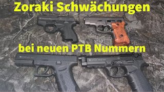 Wie schlimm sind die Schwächungen bei den Zoraki Schreckschuss Pistolen mit der neuen PTB [upl. by Giwdul569]