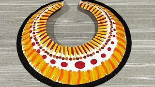 Simple Egypt necklace with paper plate [upl. by Druce146]