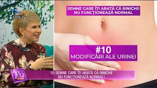 Teo Show 27112018  10 semne care iti arata ca rinichii nu functioneaza normal [upl. by Asek]