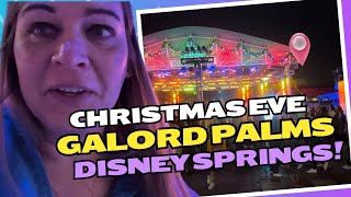 Christmas Eve at Gaylord Palms Ice and Disney Springs Massive Holiday Crowds [upl. by Notyalk]