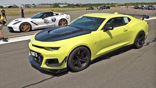 Chevrolet Camaro ZL1 1LE 659HP vs Chevrolet Corvette C7 486HP [upl. by Anida]