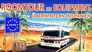 Überwintern Spanien Roomtour durch Zauberfees Wohnmobil mit unserem Equipment Wie leben wir dort [upl. by Chrisoula]