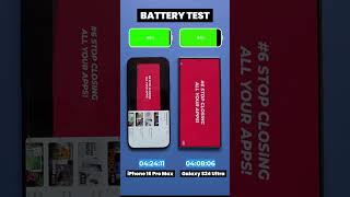 iPhone 16 Pro Max vs Galaxy S24 Ultra Video Battery Drain Test [upl. by Ardnama]