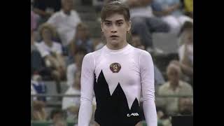 Oksana Chusovitina UZB 1992 Olympics EF FX 1080p50 [upl. by Neale]