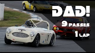 Dad Passes 9 Cars In 1 Lap  Winton Historics 2014  Austin Healey 3000 Group Sa [upl. by Tristan]