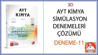 AYT 3D Kimya Soru Bankası Bölüm 04 Test 02 Soru Çözümleri  Ali Dindar [upl. by Siol531]