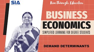 DEMAND DETERMINANTS EXPOSED Whats REALLY Driving Business Economics  SIA PUBLISHERS [upl. by Clauddetta]