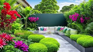 Transform Your Terrace Stunning Tropical Lush and Flower Garden Design Ideas 2024 [upl. by Ambrogio]