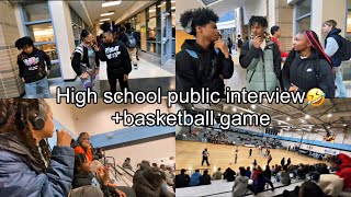 PUBLIC INTERVIEW  OVERHILLS HIGH BASKETBALL GAME MUST WATCH😂😂 [upl. by Lipman77]