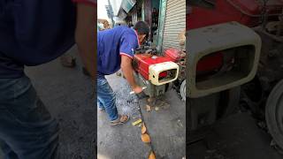 how to start a old China s1100 diesel enginedieselengine automobile repair viralvideo [upl. by Neelyahs]