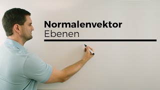 Normalenvektor bei Ebenen Vektorgeometrie Begriffsklärung  Mathe by Daniel Jung [upl. by Donadee]