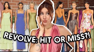 I tried REVOLVES bestselling WEDDING GUEST DRESSES hit or miss [upl. by Yeslah]