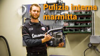 Vespa Tutorial  Pulizia marmitta rimozione ruggine e riverniciatura [upl. by Anail149]