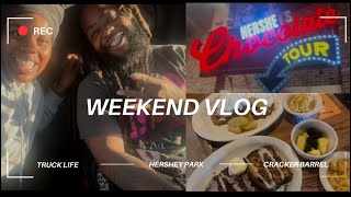 Weekend Vlog ✨  On the road  Hershey Park🍫  Cracker Barrel w Bae [upl. by Sergent65]