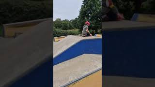 Massive drop into at potton skateboarding [upl. by Ellerret]