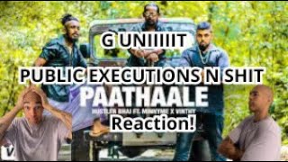 Hustler Bhai  Paathaale පාතාලේ Ft Vinthy x MinnyMe Official Music Video REACTION [upl. by Ennovehc137]