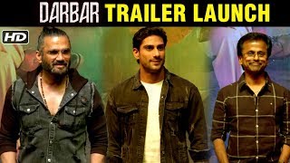 Darbar Official Trailer Launch  Villain Suniel Shetty ARRIVES With AR Murugadoss Prateik Babbar [upl. by Gare278]