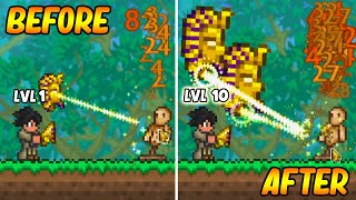 Terraria Clicker Class But Damaging Enemies UPGRADE My Clickers [upl. by Joelie]