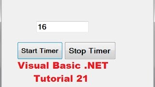 Visual Basic NET Tutorial 21  How to use Timer Control in VBNET [upl. by Turoff392]