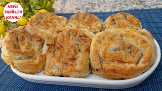 OKLAVASIZ MAYASIZ 5dk AÇIN 💕EN KOLAY EN ÇITIR EL AÇMASI İSPANAKLİ BÖREK 💕GÜL MUTFAĞIM [upl. by Philippine]