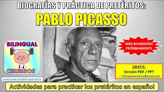 BIOGRAFÍAS Y PRÁCTICA DE PRETÉRITOS PABLO PICASSO  B1  B2 [upl. by Thomasine]