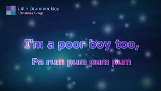 Little Drummer Boy ♦ Christmas Song ♦ Karaoke ♦ Cover Song [upl. by Ennairej]