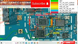 Samsung A2 core A260 network and signal diagram  samsung a2 core antenna ways and circuits borneo [upl. by Ariamat]