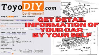 TOYODIYCOMbest website for Toyota owners Chassis Number Engine Number [upl. by Gilmore496]