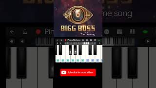 Bigg Boss Theme song Tune on piano salamkhan shorts [upl. by Aicnatsnoc]