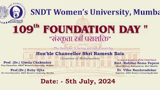 SNDT Womens University 109th FOUNDATION DAY 5TH JULY 2024 [upl. by Longley]