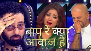 बाप रे इतना अच्छा कैसे गा सकता है Indian Idol 15 audition Badshah surprised [upl. by Bigod]