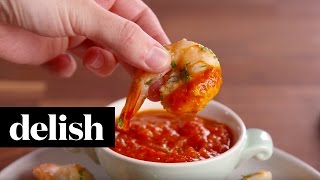 Garlicky Shrimp Cocktail  Delish [upl. by Keeler]