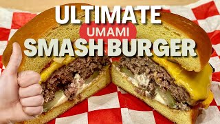 Best Smash Burger Ive Ever Had  Ground Brisket and Umami Bomb Powder [upl. by Hamnet]