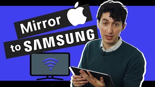 How to Mirror iPhone or iPad to Samsung Smart TV Wirelessly WITHOUT Apple TV in 2024 [upl. by Nolrac]