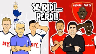 Tottenham  Arsenal SE RIDI PERDI ► OneFootball x 442oons [upl. by Anwadal477]