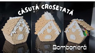 Casuta crosetata  Bomboniera Partea I [upl. by Eico]