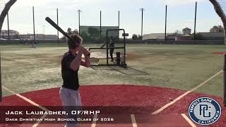 Jack Laubacher Prospect Video OF Oaks Cristian High School Class of 2026 [upl. by Mayeda]